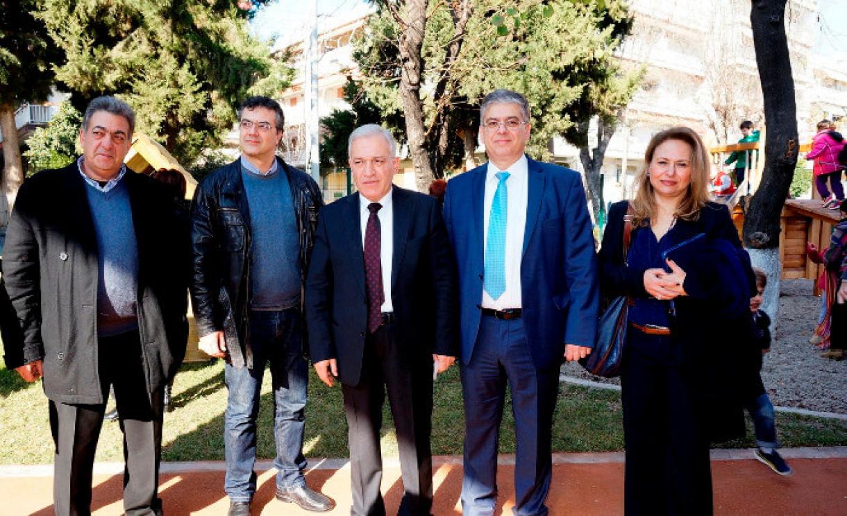 Hellenic Petroleum: Exclusive donor of the reconstruction project of the playground in two kindergartens in the Municipality of Ampelokipi-Menemeni