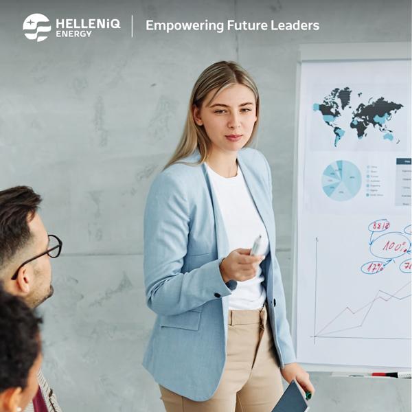 woman presenting to a team