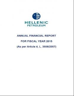 Annual Financial Report 2015