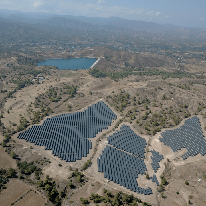 photovoltaic panels form above